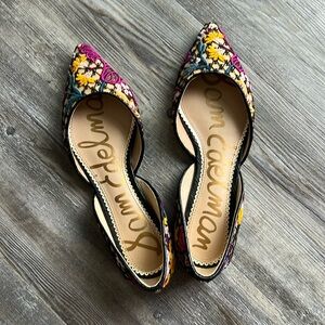 Emrboidered Sam Edelman flats